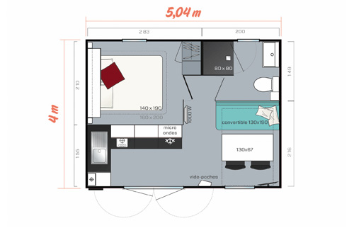 MobilHome_24pers_2chambre_4